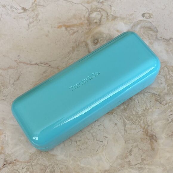 Tiffany & Co. Blue Hardshell Glasses Case Authentic - Picture 1 of 7